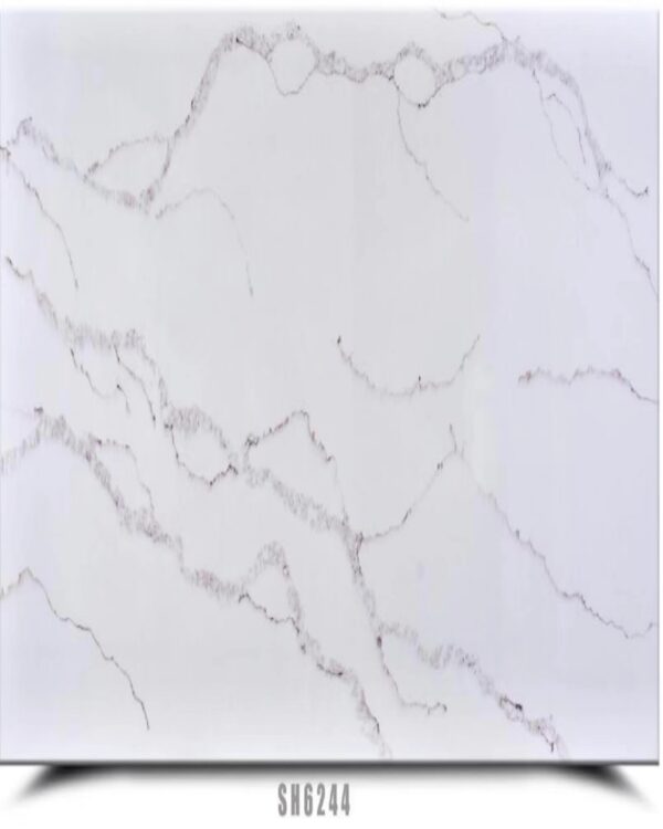 Flowing-Cloud-white Quartz slab