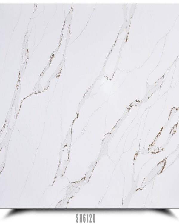 Calacatta Gold Recycled glass composite slab